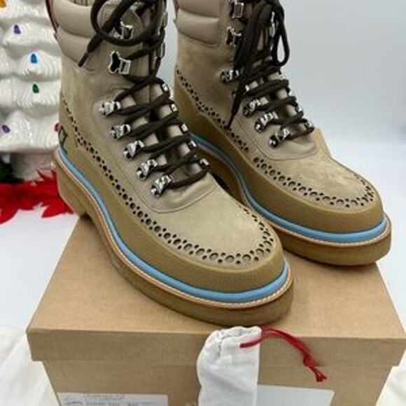 Men's Christian Louboutin WASSENGRAT boots calf leather and suede size 43.5 - Picture 8 of 11